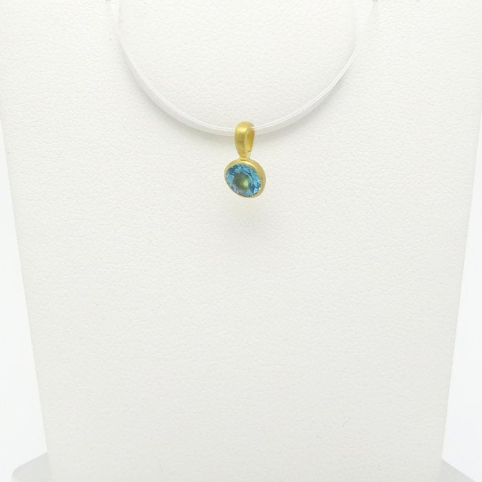 MARIE-HELENE DE TAILLAC マリーエレーヌ ドゥ タイヤック アパタイト ペンダントトップ K22YG イエローゴールド レディース/295603【中古】【BJ】