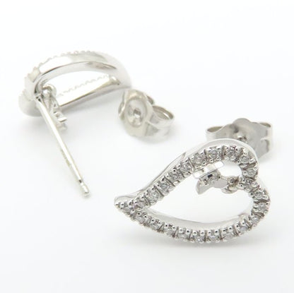 sifani ダイヤモンド ピアス K18WG ホワイトゴールド レディース/295604【中古】【BJ】