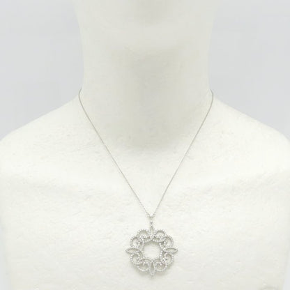 TIFFANY&Co. ティファニー エンチャント スクロール ネックレス ダイヤモンド Pt950プラチナ レディース/295605【中古】【BJ】