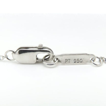 TIFFANY&Co. ティファニー エンチャント スクロール ネックレス ダイヤモンド Pt950プラチナ レディース/295605【中古】【BJ】