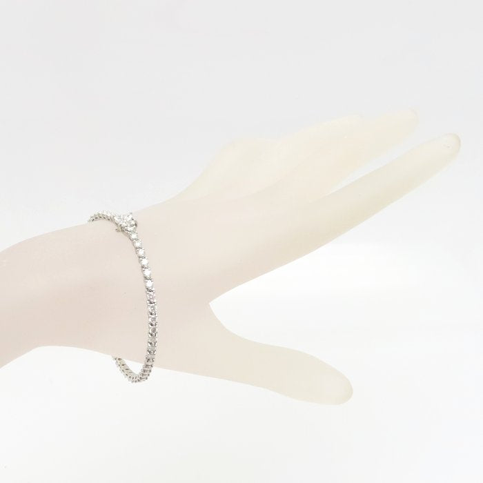 TIFFANY&Co. ティファニー ビクトリアライン ブレスレット ダイヤモンド Pt950プラチナ レディース/295606【中古】【BJ】