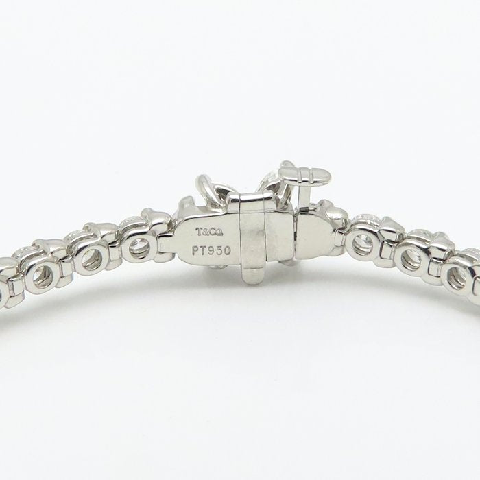 TIFFANY&Co. ティファニー ビクトリアライン ブレスレット ダイヤモンド Pt950プラチナ レディース/295606【中古】【BJ】