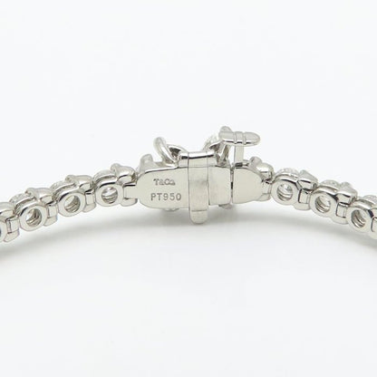 TIFFANY&Co. ティファニー ビクトリアライン ブレスレット ダイヤモンド Pt950プラチナ レディース/295606【中古】【BJ】