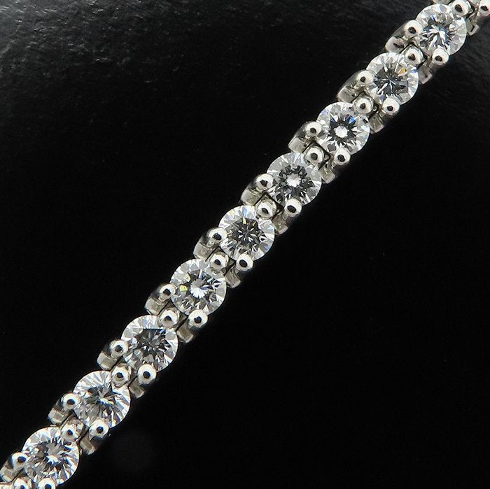 TIFFANY&Co. ティファニー ビクトリアライン ブレスレット ダイヤモンド Pt950プラチナ レディース/295606【中古】【BJ】