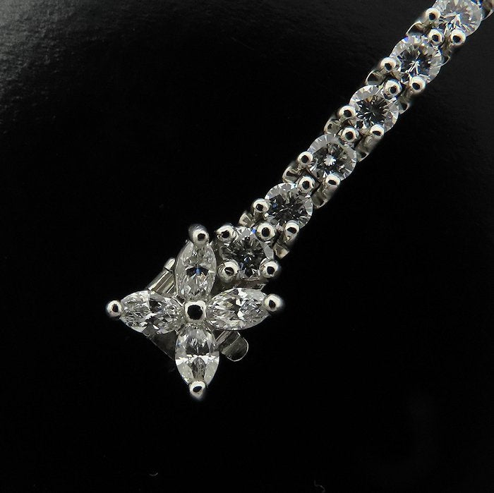TIFFANY&Co. ティファニー ビクトリアライン ブレスレット ダイヤモンド Pt950プラチナ レディース/295606【中古】【BJ】