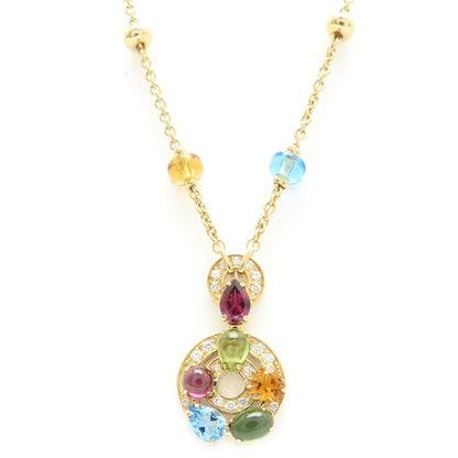 BVLGARI ブルガリ アストラーレチェルキ ネックレス マルチストーン ダイヤモンド K18YG イエローゴールド レディース/295609【中古】【BJ】