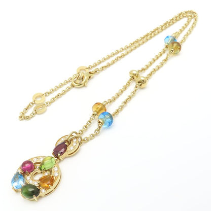 BVLGARI ブルガリ アストラーレチェルキ ネックレス マルチストーン ダイヤモンド K18YG イエローゴールド レディース/295609【中古】【BJ】