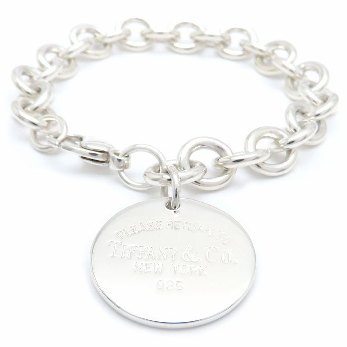 TIFFANY&Co. ティファニー リターントゥティファニー ラウンドタグ ブレスレット シルバー925 レディース/295618【中古】【BJ】