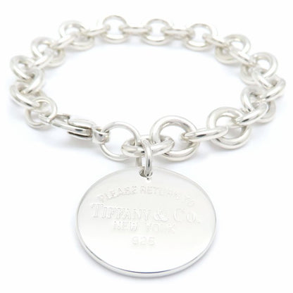 TIFFANY&Co. ティファニー リターントゥティファニー ラウンドタグ ブレスレット シルバー925 レディース/295618【中古】【BJ】