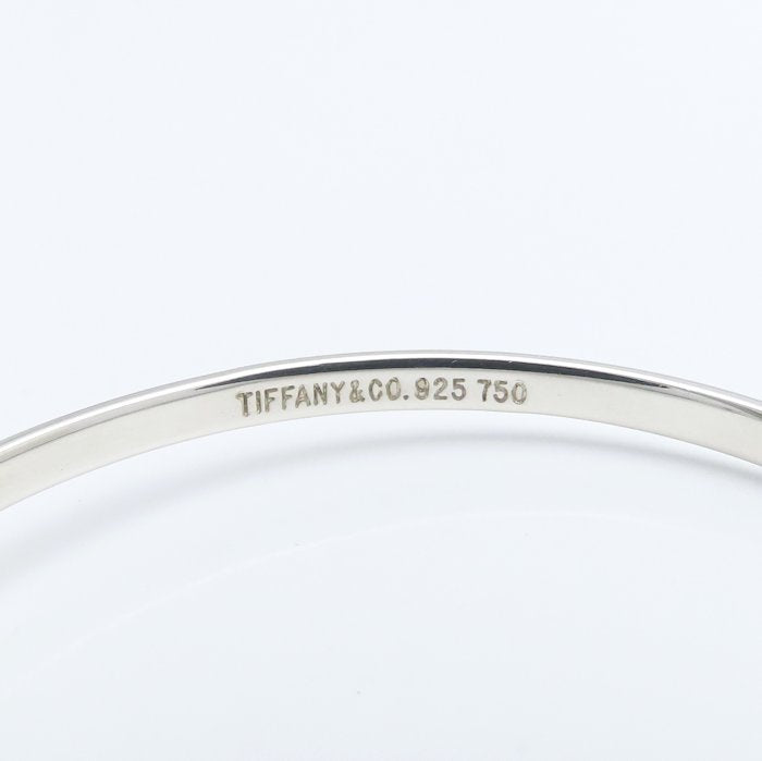 TIFFANY&Co. ティファニー フック＆アイ バングル シルバー925xK18YG イエローゴールド レディース/295619【中古】【BJ】
