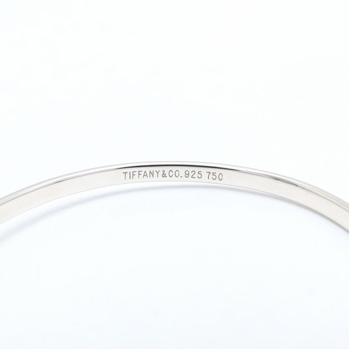 TIFFANY&Co. ティファニー フック＆アイ バングル シルバー925xK18YG イエローゴールド レディース/295620【中古】【BJ】