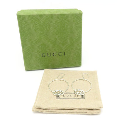 GUCCI グッチ インターロッキングＧ ピアス サークルモチーフ シルバー925 レディース/295623【中古】【BJ】