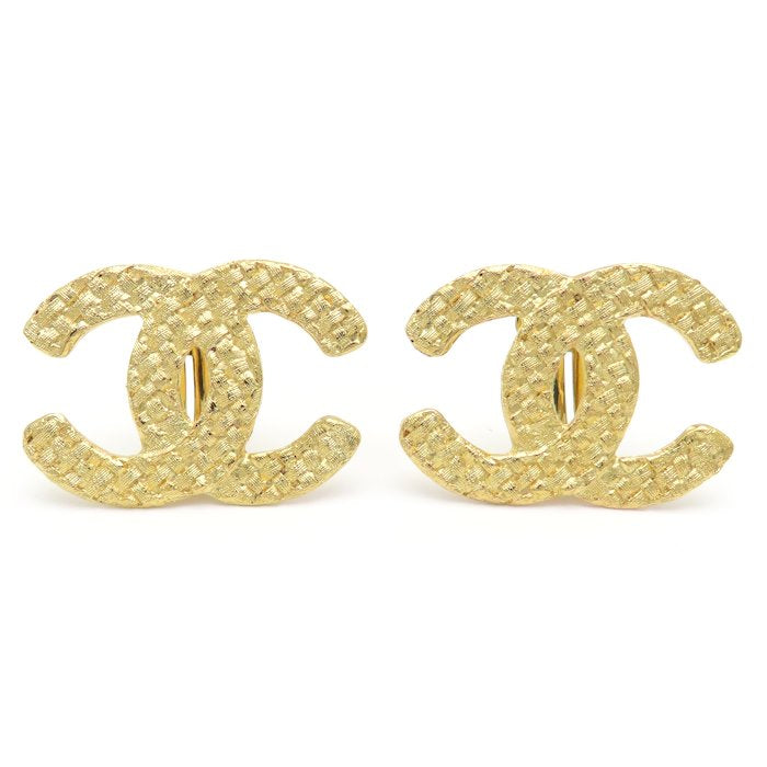 CHANEL シャネル ココマーク イヤリング GP ゴールドメッキ レディース /295624【中古】【BJ】