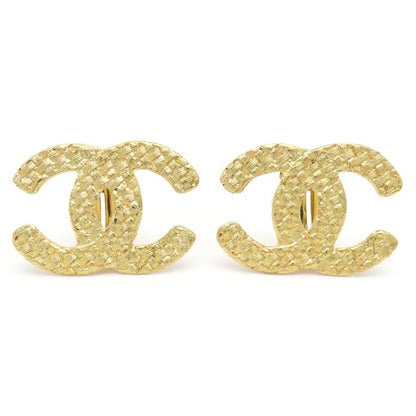 CHANEL シャネル ココマーク イヤリング GP ゴールドメッキ レディース /295624【中古】【BJ】