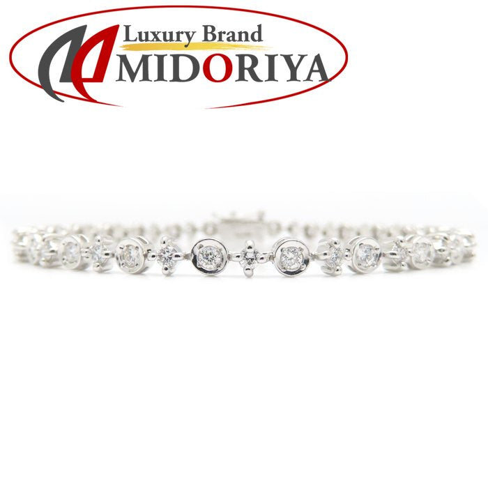 LINE ライン ダイヤモンド ブレスレット ダイヤモンド1.05ct K18WG ホワイトゴールド レディース/295626【中古】【BJ】