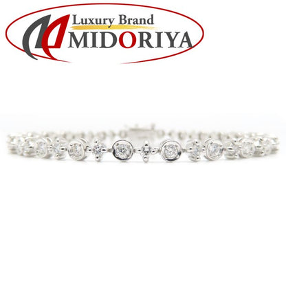 LINE ライン ダイヤモンド ブレスレット ダイヤモンド1.05ct K18WG ホワイトゴールド レディース/295626【中古】【BJ】