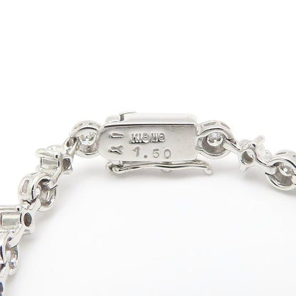 LINE ライン ダイヤモンド ブレスレット ダイヤモンド1.05ct K18WG ホワイトゴールド レディース/295626【中古】【BJ】