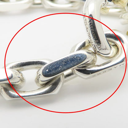 TIFFANY&Co. ティファニー 1837 メイカーズ ワイド チェーン ブレスレット シルバー925xK18YG イエローゴールド メンズ/295627【中古】【BJ】