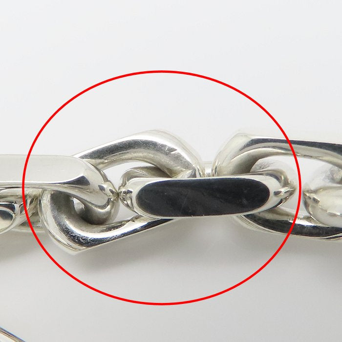 TIFFANY&Co. ティファニー 1837 メイカーズ ワイド チェーン ブレスレット シルバー925xK18YG イエローゴールド メンズ/295627【中古】【BJ】