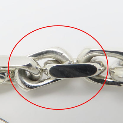 TIFFANY&Co. ティファニー 1837 メイカーズ ワイド チェーン ブレスレット シルバー925xK18YG イエローゴールド メンズ/295627【中古】【BJ】