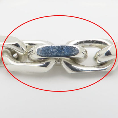 TIFFANY&Co. ティファニー 1837 メイカーズ ワイド チェーン ブレスレット シルバー925xK18YG イエローゴールド メンズ/295627【中古】【BJ】