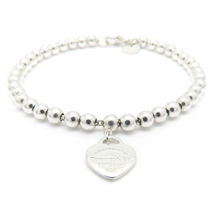 TIFFANY&Co. ティファニー リターントゥティファニー ミニハートタグ ブレスレット ピンクエナメル シルバー925/295630【中古】【BJ】