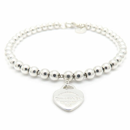 TIFFANY&Co. ティファニー リターントゥティファニー ミニハートタグ ブレスレット ピンクエナメル シルバー925/295630【中古】【BJ】