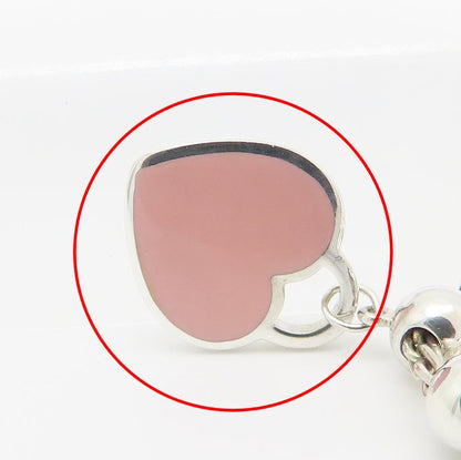 TIFFANY&Co. ティファニー リターントゥティファニー ミニハートタグ ブレスレット ピンクエナメル シルバー925/295630【中古】【BJ】