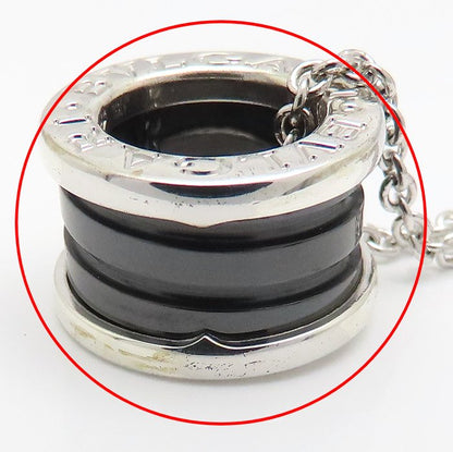 BVLGARI ブルガリ セーブザチルドレン ビーゼロワン ネックレス B.zero1 シルバー925xブラックセラミック レディース/295631【中古】【BJ】