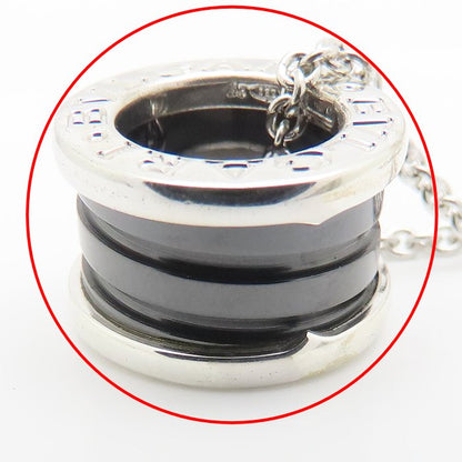 BVLGARI ブルガリ セーブザチルドレン ビーゼロワン ネックレス B.zero1 シルバー925xブラックセラミック レディース/295631【中古】【BJ】