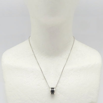 BVLGARI ブルガリ セーブザチルドレン ビーゼロワン ネックレス B.zero1 シルバー925xブラックセラミック レディース/295631【中古】【BJ】