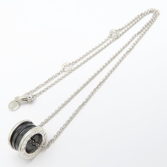 BVLGARI ブルガリ セーブザチルドレン ビーゼロワン ネックレス B.zero1 シルバー925xブラックセラミック レディース/295631【中古】【BJ】