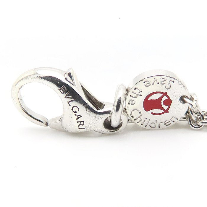 BVLGARI ブルガリ セーブザチルドレン ビーゼロワン ネックレス B.zero1 シルバー925xブラックセラミック レディース/295631【中古】【BJ】