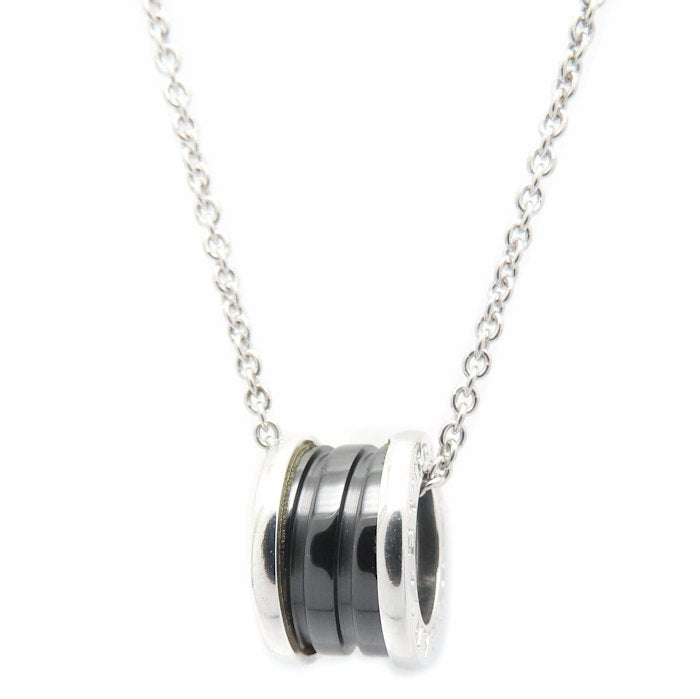 BVLGARI ブルガリ セーブザチルドレン ビーゼロワン ネックレス B.zero1 シルバー925xブラックセラミック レディース/295632【中古】【BJ】
