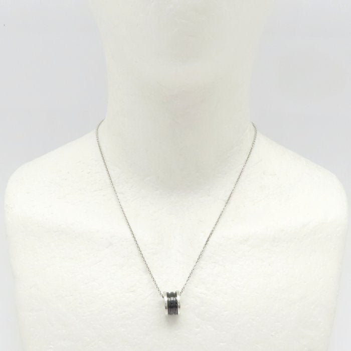 BVLGARI ブルガリ セーブザチルドレン ビーゼロワン ネックレス B.zero1 シルバー925xブラックセラミック レディース/295632【中古】【BJ】