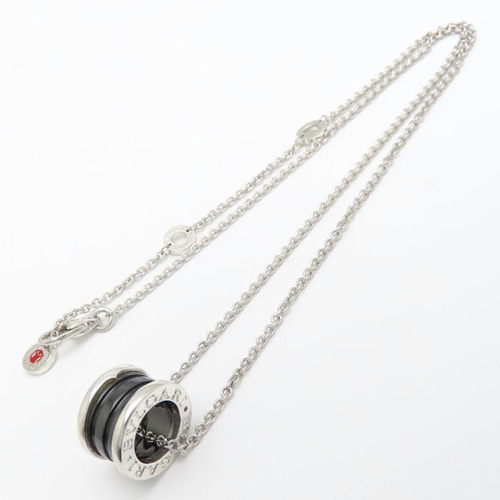 BVLGARI ブルガリ セーブザチルドレン ビーゼロワン ネックレス B.zero1 シルバー925xブラックセラミック レディース/295632【中古】【BJ】