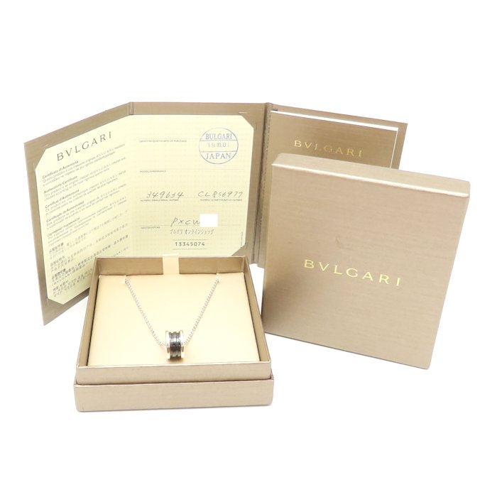BVLGARI ブルガリ セーブザチルドレン ビーゼロワン ネックレス B.zero1 シルバー925xブラックセラミック レディース/295632【中古】【BJ】