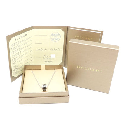 BVLGARI ブルガリ セーブザチルドレン ビーゼロワン ネックレス B.zero1 シルバー925xブラックセラミック レディース/295632【中古】【BJ】