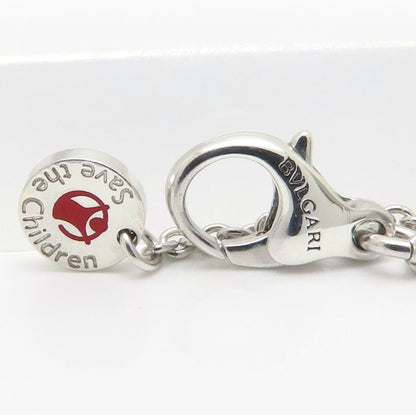 BVLGARI ブルガリ セーブザチルドレン ビーゼロワン ネックレス B.zero1 シルバー925xブラックセラミック レディース/295632【中古】【BJ】