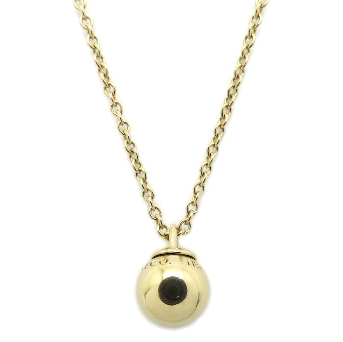 TIFFANY&Co. ティファニー ハードウェア ボール ネックレス K18YG イエローゴールド レディース/295636【中古】【BJ】