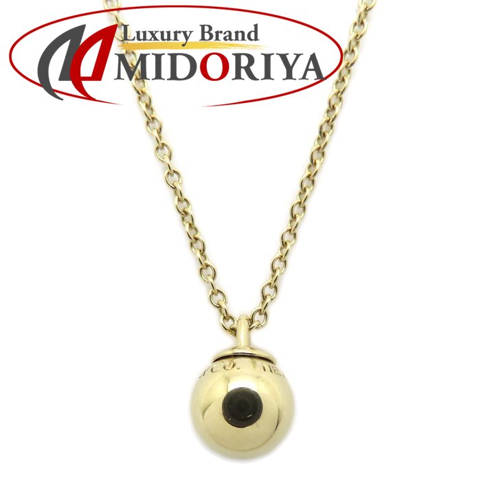 TIFFANY&Co. ティファニー ハードウェア ボール ネックレス K18YG イエローゴールド レディース/295636【中古】【BJ】
