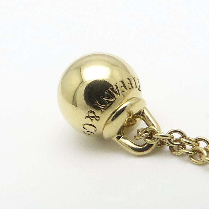 TIFFANY&Co. ティファニー ハードウェア ボール ネックレス K18YG イエローゴールド レディース/295636【中古】【BJ】
