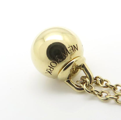 TIFFANY&Co. ティファニー ハードウェア ボール ネックレス K18YG イエローゴールド レディース/295636【中古】【BJ】