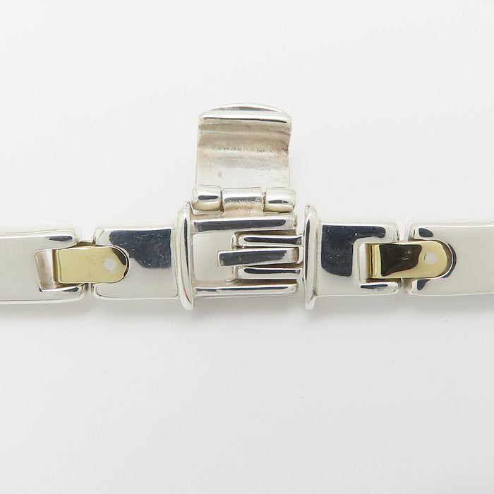TIFFANY&Co. ティファニー デザイン ネックレス 48cm シルバー925xゴールド レディース/295638【中古】【BJ】