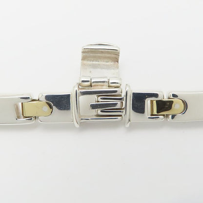 TIFFANY&Co. ティファニー デザイン ネックレス 48cm シルバー925xゴールド レディース/295638【中古】【BJ】