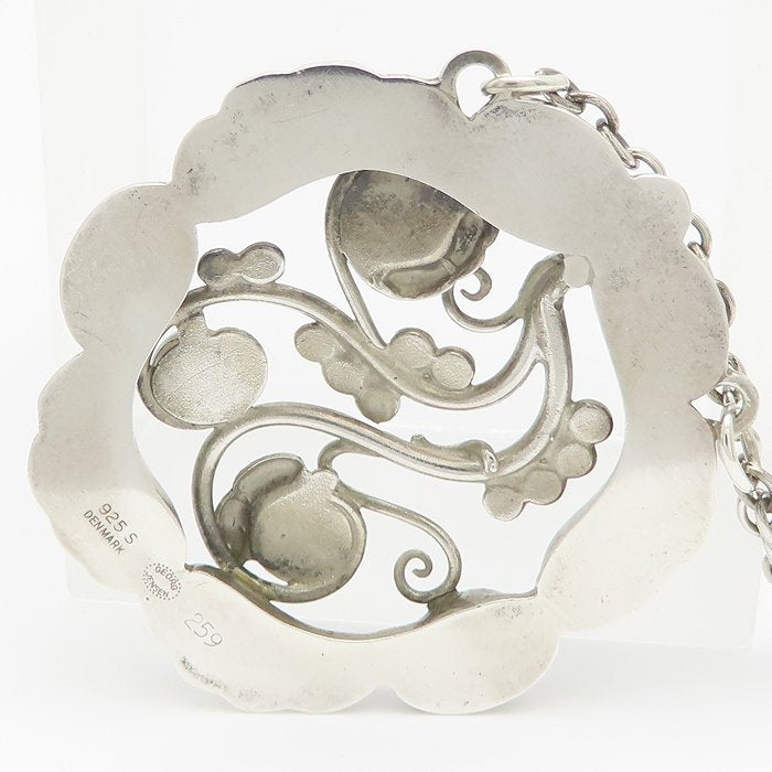 Georg Jensen ジョージジェンセン ムーンストーン ブロッサム ネックレス 259 シルバー925 レディース/295640【中古】【BJ】