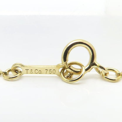 TIFFANY&Co. ティファニー スモールクロス ネックレス K18YG イエローゴールド レディース/295641【中古】【BJ】