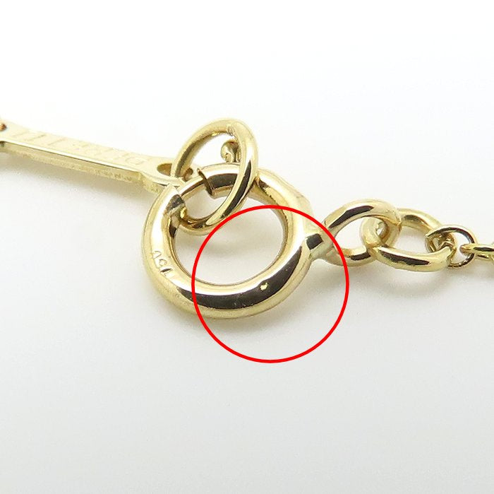 TIFFANY&Co. ティファニー スモールクロス ネックレス K18YG イエローゴールド レディース/295641【中古】【BJ】