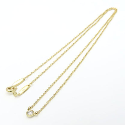 TIFFANY&Co. ティファニー バイザヤード ネックレス 1Pダイヤモンド エルサペレッティ K18YG イエローゴールド レディース/295642【中古】【BJ】