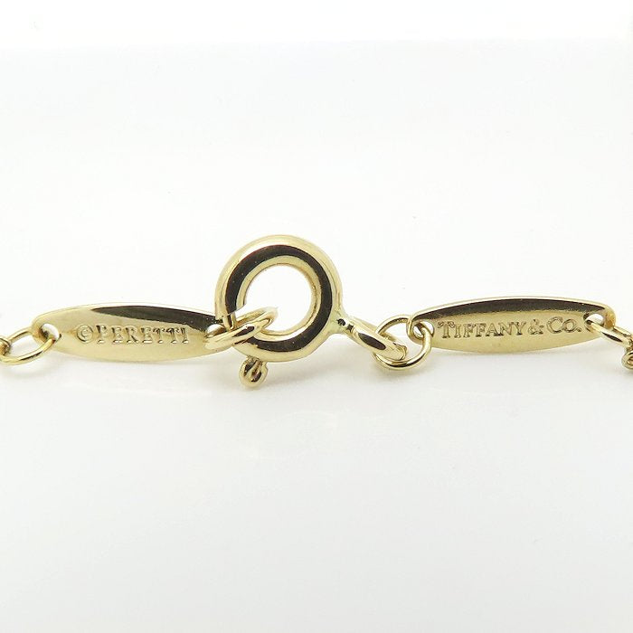 TIFFANY&Co. ティファニー バイザヤード ネックレス 1Pダイヤモンド エルサペレッティ K18YG イエローゴールド レディース/295642【中古】【BJ】
